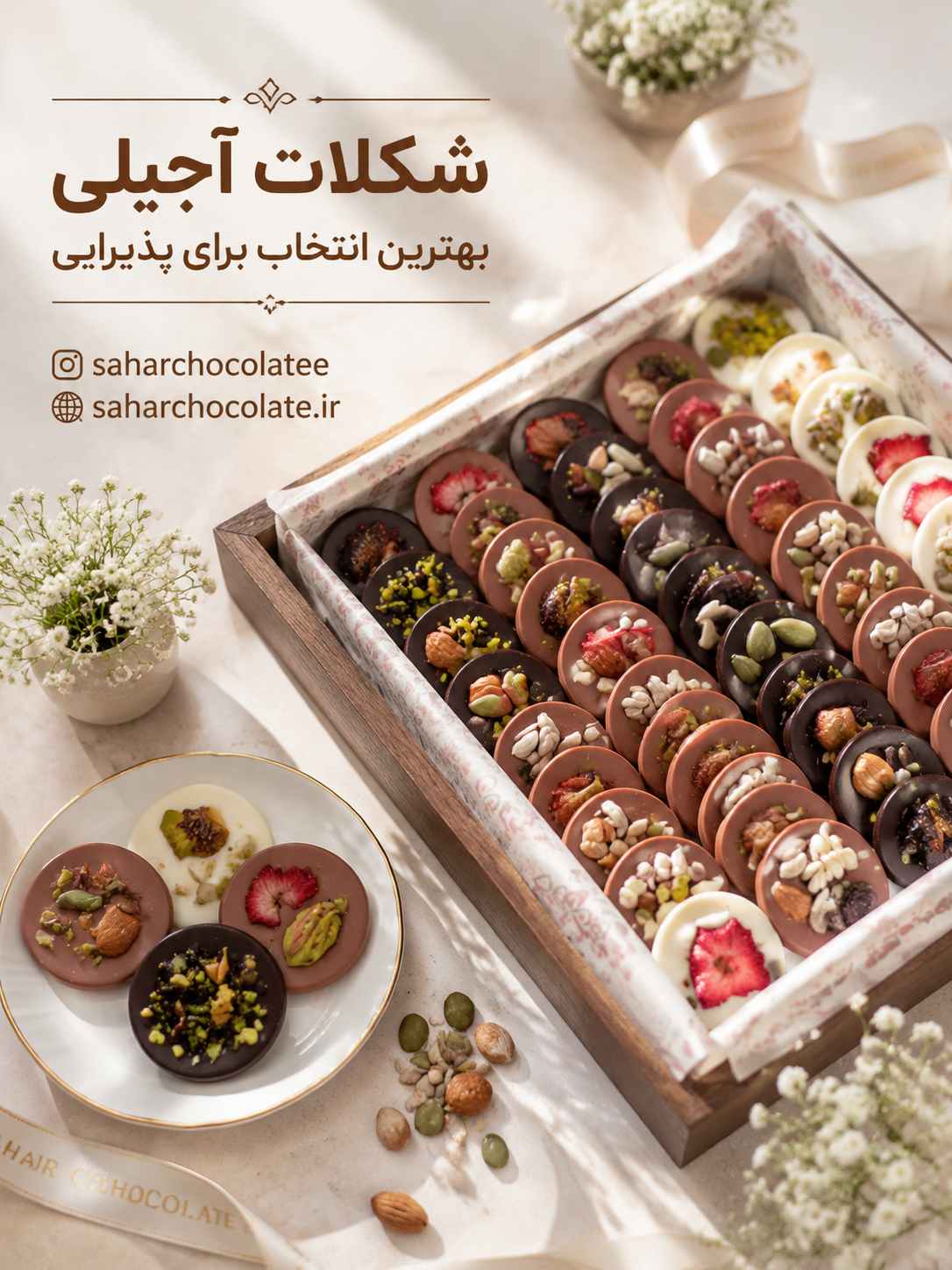 شکلات آجیلی 76 عددی